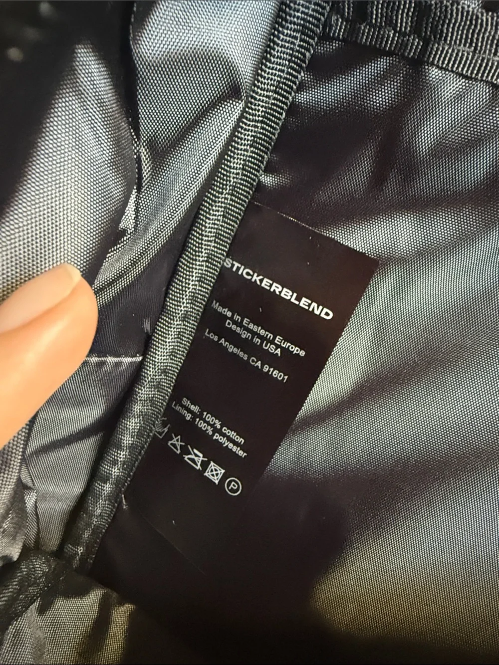 Stickerblend black backpack